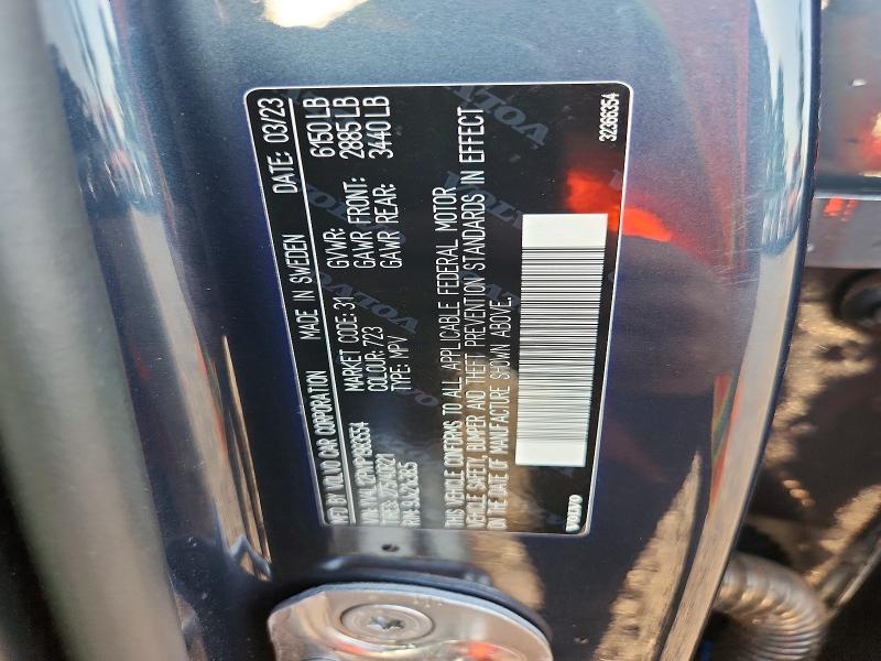 59669116 :رقم المزاد ، YV4L12PN1P1983554 vin ، 2023 Volvo Xc90 مزاد بيع