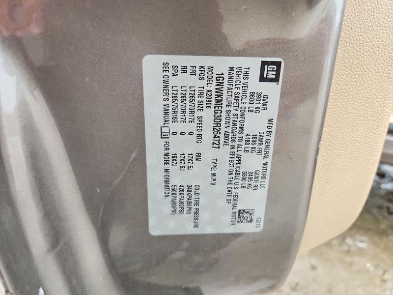 Aukcja sprzedaży 2013 Chevrolet Suburban, vin: 1GNWKMEG3DR264727, numer aukcji: 62481206