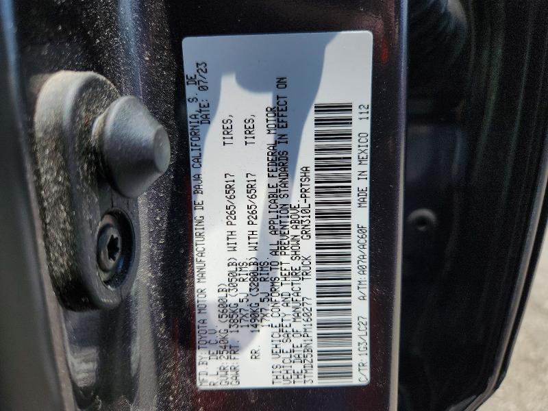 Aukcja sprzedaży 2023 Toyota Tacoma, vin: 3TMDZ5BN1PM160277, numer aukcji: 85969785