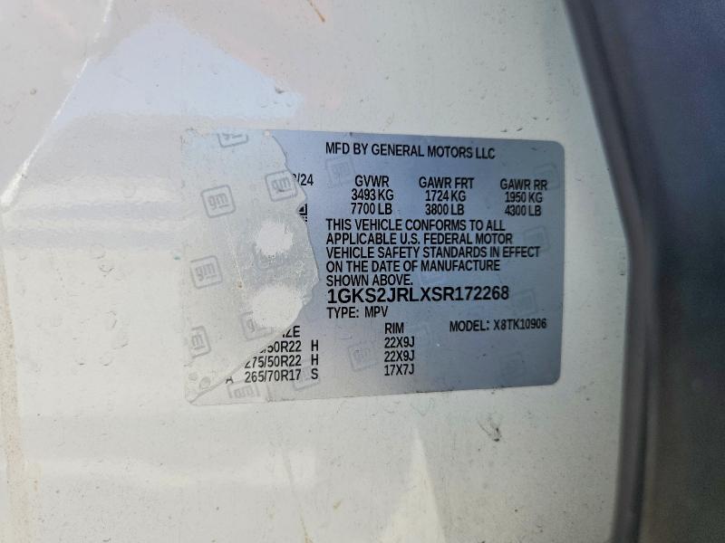 Продаж на аукціоні авто 2025 Gmc Yukon Xl, vin: 1GKS2JRLXSR172268, номер лоту: 61894266