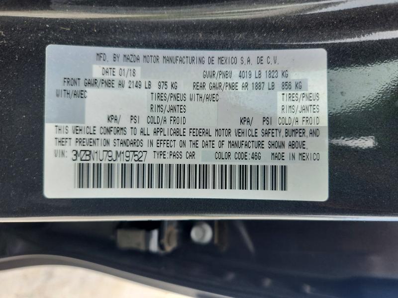 Aukcja sprzedaży 2018 Mazda 3, vin: 3MZBN1U79JM197527, numer aukcji: 60471286