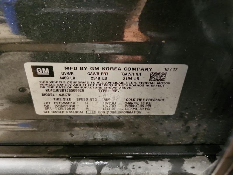 Продаж на аукціоні авто 2018 Buick Encore, vin: KL4CJESB1JB569929, номер лоту: 61083236