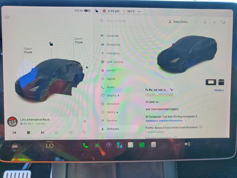 Aukcja sprzedaży 2022 Tesla Model Y, vin: 7SAYGDEF0NF336813, numer aukcji: 61643456