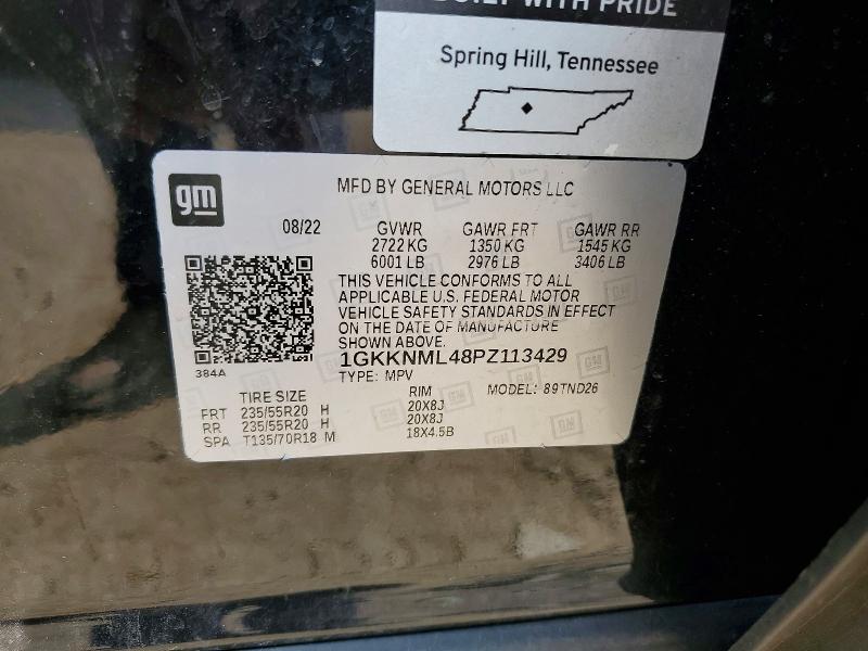 60250686 :رقم المزاد ، 1GKKNML48PZ113429 vin ، 2023 Gmc Acadia مزاد بيع