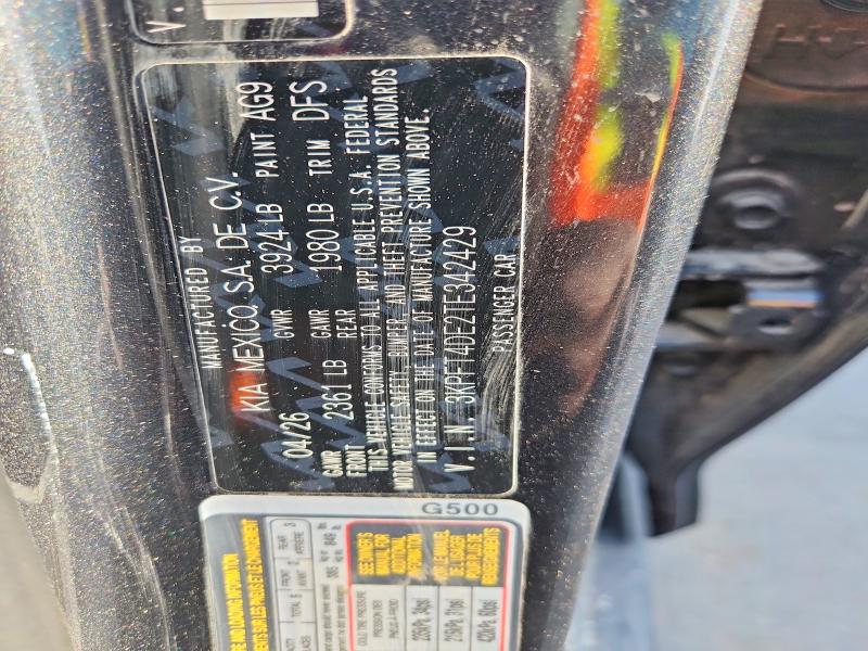 61892576 :رقم المزاد ، 3KPFT4DE2TE342429 vin ، 2026 Kia K4 مزاد بيع