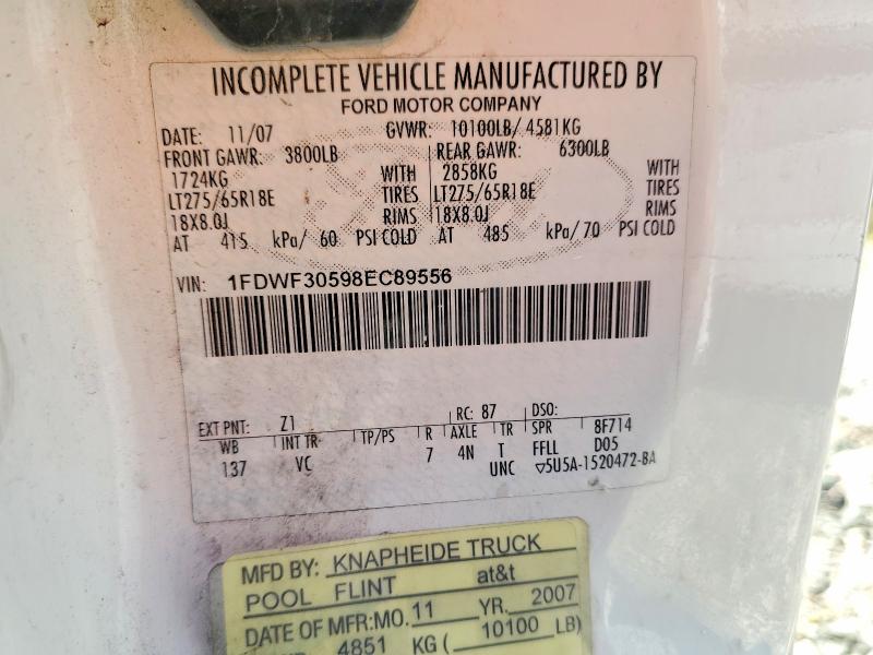 Aukcja sprzedaży 2008 Ford F350, vin: 1FDWF30598EC89556, numer aukcji: 60213676