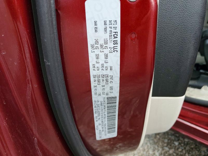 2018 Chrysler Pacifica მანქანა იყიდება აუქციონზე, vin: 2C4RC1EG1JR270730, აუქციონის ნომერი: 62014286