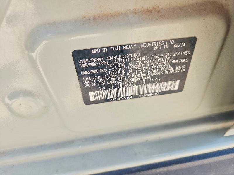 58825646 :رقم المزاد ، JF2GPACC2EH311607 vin ، 2014 Subaru Xv Crosstrek مزاد بيع