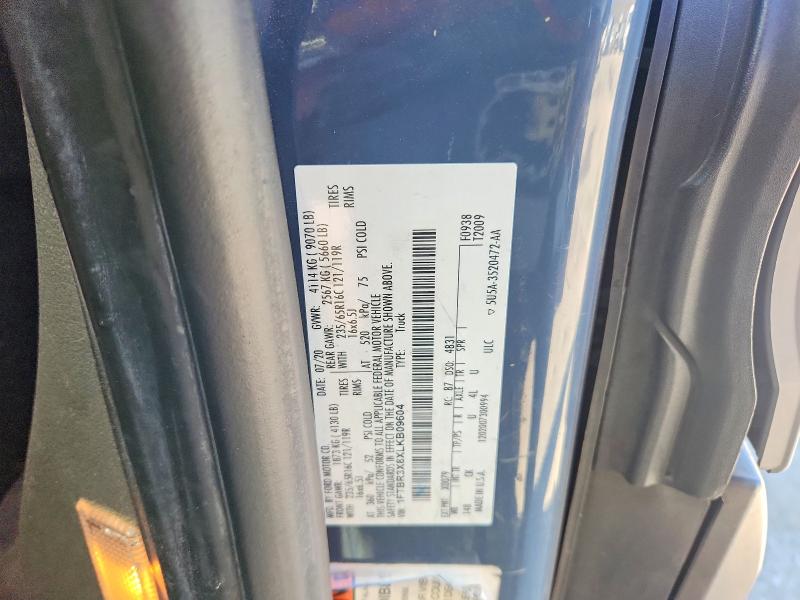 Aukcja sprzedaży 2020 Ford Transit, vin: 1FTBR3X8XLKB09604, numer aukcji: 59809826