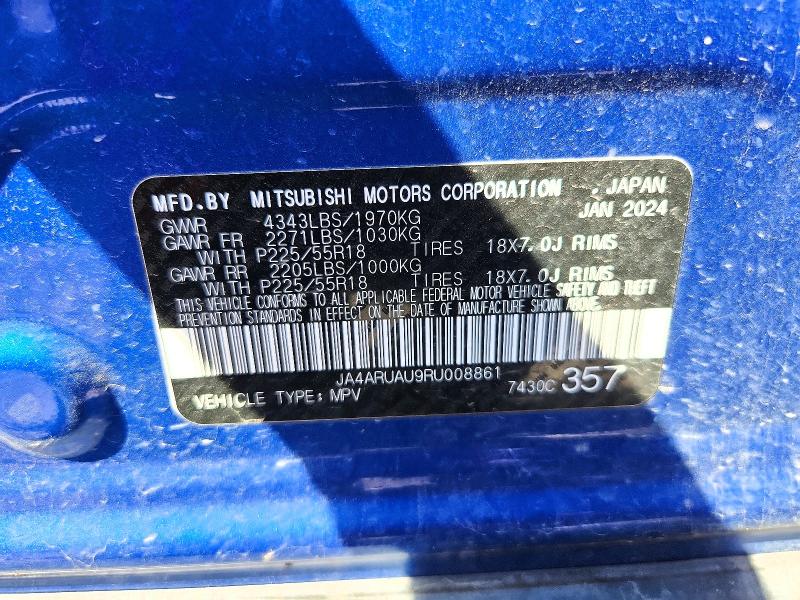 Продажа на аукционе авто 2024 Mitsubishi Outlander Sport, vin: JA4ARUAU9RU008861, номер лота: 59885796