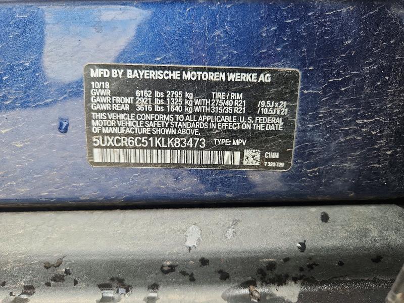 Aukcja sprzedaży 2019 Bmw X5, vin: 5UXCR6C51KLK83473, numer aukcji: 62290396