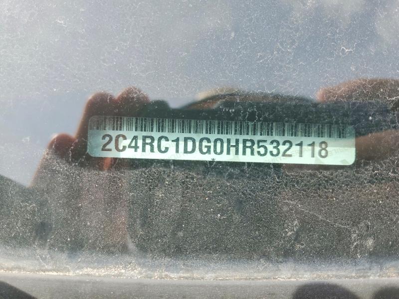 60065056 :رقم المزاد ، 2C4RC1DG0HR532118 vin ، 2017 Chrysler Pacifica مزاد بيع