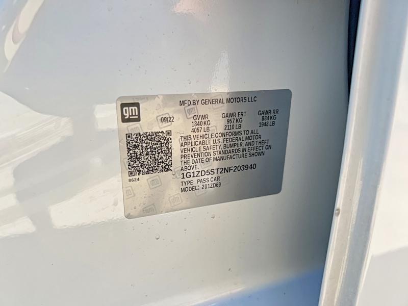 2022 Chevrolet Malibu მანქანა იყიდება აუქციონზე, vin: 1G1ZD5ST2NF203940, აუქციონის ნომერი: 63000846