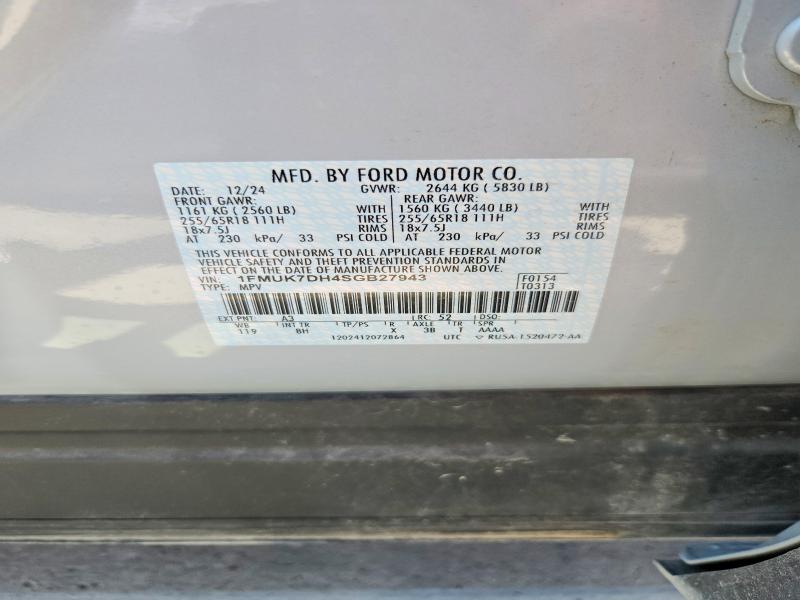 Продажа на аукционе авто 2025 Ford Explorer, vin: 1FMUK7DH4SGB27943, номер лота: 63154516