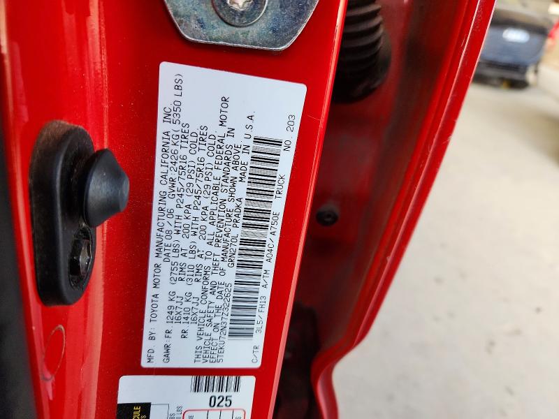 Aukcja sprzedaży 2007 Toyota Tacoma, vin: 5TEKU72N37Z322625, numer aukcji: 62243856