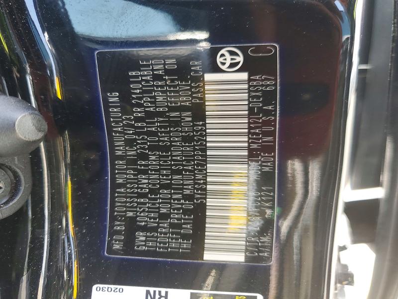 Продаж на аукціоні авто 2023 Toyota Corolla, vin: 5YFS4MCE7PP152594, номер лоту: 59336196