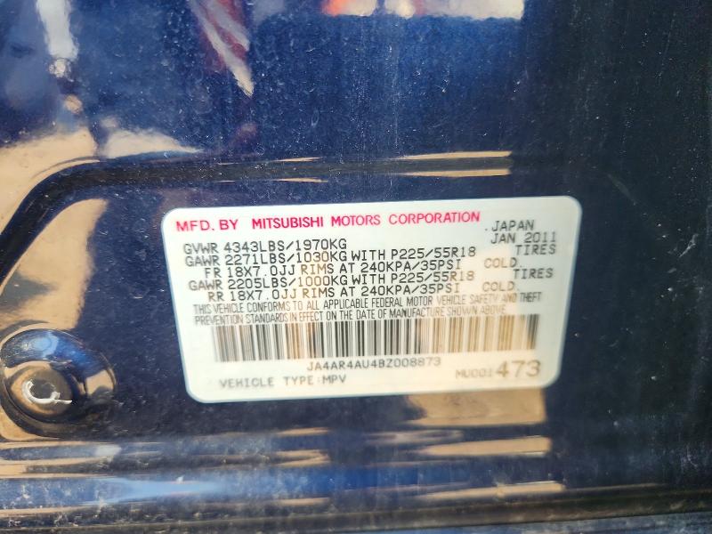 Aukcja sprzedaży 2011 Mitsubishi Outlander Sport, vin: JA4AR4AU4BZ008873, numer aukcji: 62917416
