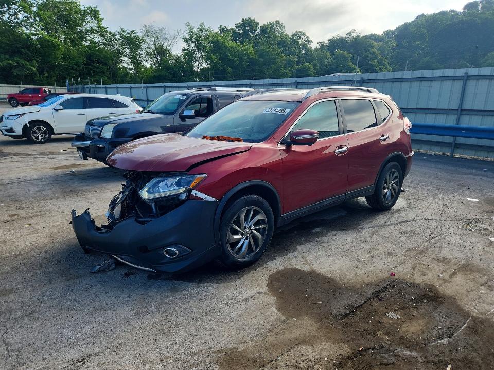 2015 Nissan Rogue მანქანა იყიდება აუქციონზე, vin: 5N1AT2MV4FC795196, აუქციონის ნომერი: 59114486