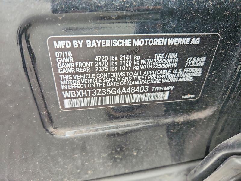 Продаж на аукціоні авто 2016 Bmw X1, vin: WBXHT3Z35G4A48403, номер лоту: 59667636