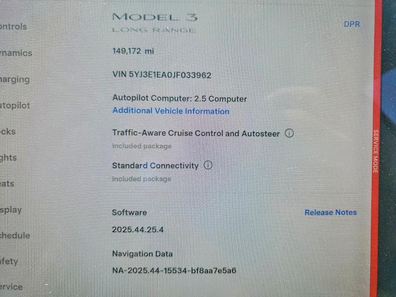 Продажа на аукционе авто 2018 Tesla Model 3, vin: 5YJ3E1EA0JF033962, номер лота: 62145036
