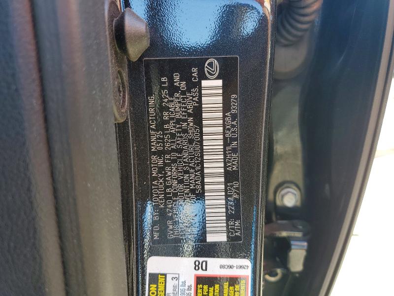 60013546 :رقم المزاد ، 58ADA1C12SU070057 vin ، 2025 Lexus Es 300h مزاد بيع