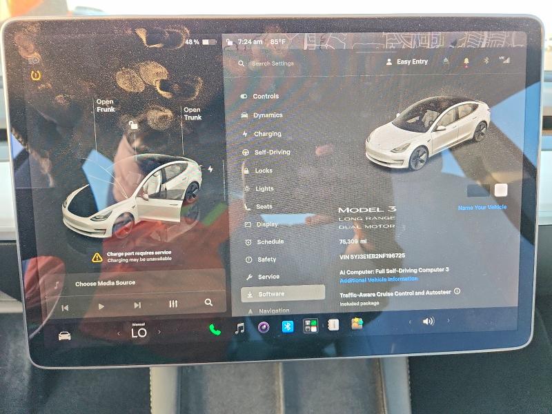 Aukcja sprzedaży 2022 Tesla Model 3, vin: 5YJ3E1EB2NF196725, numer aukcji: 63238426
