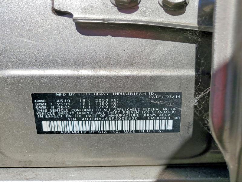 Aukcja sprzedaży 2015 Subaru Legacy, vin: 4S3BNAJ66F3009800, numer aukcji: 60678746