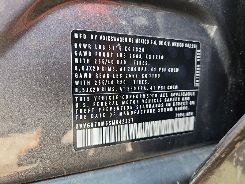 Продажа на аукционе авто 2025 Volkswagen Tiguan, vin: 3VVGR7RM6SM042337, номер лота: 63574856