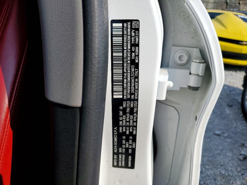 Продаж на аукціоні авто 2020 Alfa Romeo Stelvio, vin: ZASPAKAN7L7C74672, номер лоту: 62808076