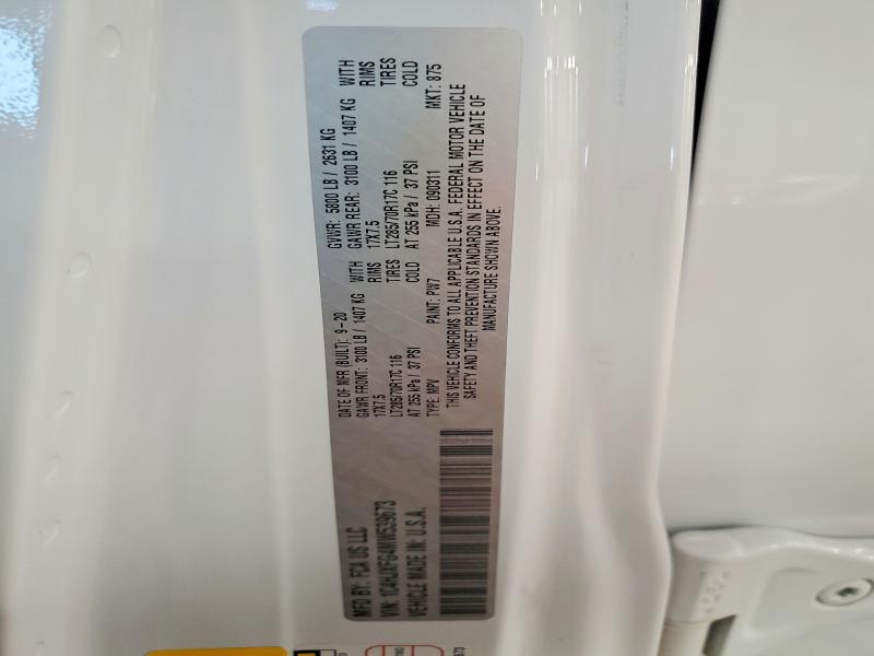2021 Jeep Wrangler Unlimited მანქანა იყიდება აუქციონზე, vin: 1C4HJXFG4MW539673, აუქციონის ნომერი: 59847516