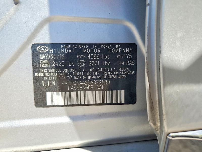 63184106 :رقم المزاد ، KMHEC4A42DA079530 vin ، 2013 Hyundai Sonata مزاد بيع