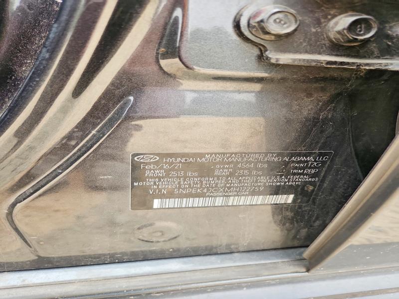 Продажа на аукционе авто 2021 Hyundai Sonata, vin: 5NPEK4JCXMH122759, номер лота: 61485086
