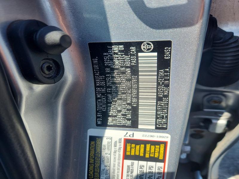 Aukcja sprzedaży 2015 Toyota Camry, vin: 4T1BF1FK8FU977812, numer aukcji: 60863486