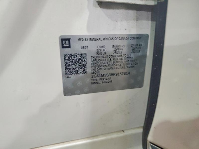 60191936 :رقم المزاد ، 2G61M5S35K9157614 vin ، 2019 Cadillac Xts مزاد بيع