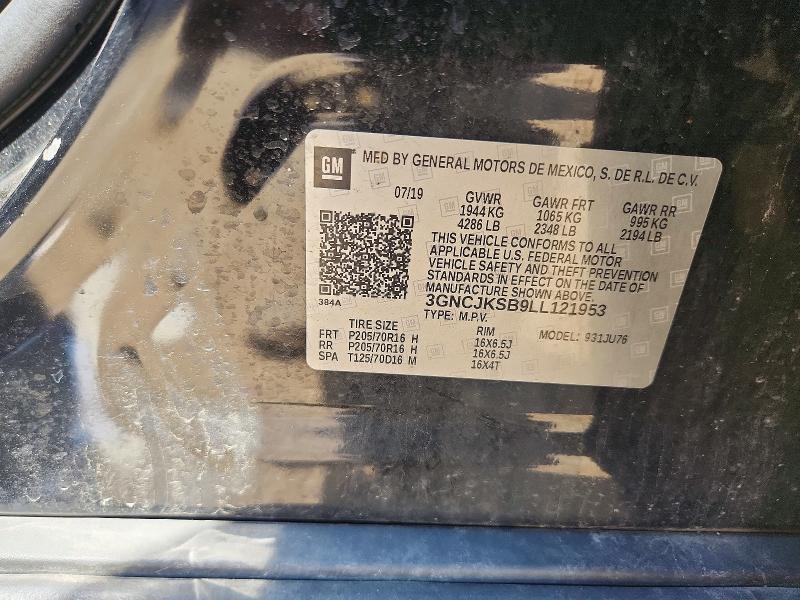 Продажа на аукционе авто 2020 Chevrolet Trax, vin: 3GNCJKSB9LL121953, номер лота: 60769186
