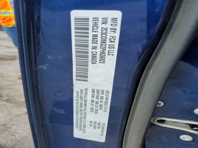 Продаж на аукціоні авто 2023 Dodge Charger, vin: 2C3CDXKG2PH636823, номер лоту: 60020946