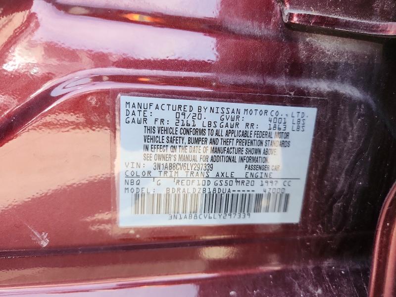 Продаж на аукціоні авто 2020 Nissan Sentra, vin: 3N1AB8CV6LY297339, номер лоту: 60183166
