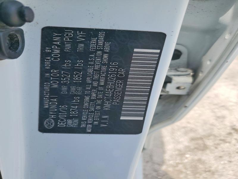 Aukcja sprzedaży 2017 Hyundai Accent, vin: KMHCT4AE8HU261916, numer aukcji: 62170456