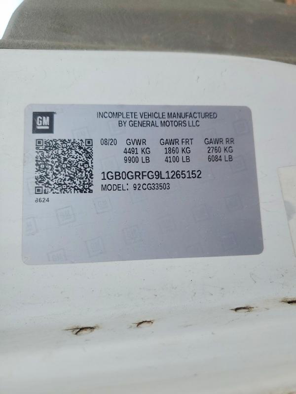 Продажа на аукционе авто 2020 Chevrolet Express, vin: 1GB0GRFG9L1265152, номер лота: 60921156