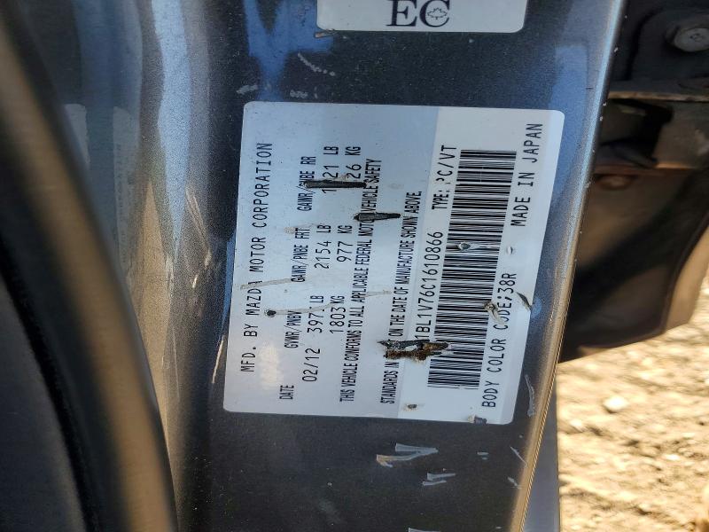 Продажа на аукционе авто 2012 Mazda 3, vin: JM1BL1V76C1610866, номер лота: 61539346