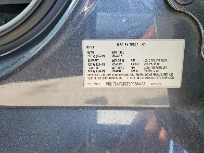 Aukcja sprzedaży 2023 Tesla Model Y, vin: 7SAYGDEE6PF884423, numer aukcji: 62141586