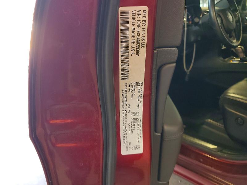 Aukcja sprzedaży 2021 Jeep Grand Cherokee, vin: 1C4RJFCG4MC593091, numer aukcji: 62495406