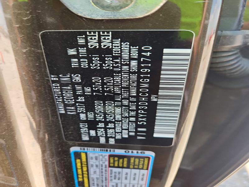 Aukcja sprzedaży 2021 Kia Telluride, vin: 5XYP3DHC0MG191740, numer aukcji: 59583686