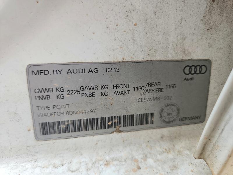 Продаж на аукціоні авто 2013 Audi A4, vin: WAUFFCFL8DN041297, номер лоту: 61192176