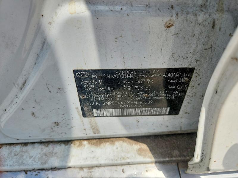 Продаж на аукціоні авто 2017 Hyundai Sonata, vin: 5NPE34AFXHH593209, номер лоту: 60187096