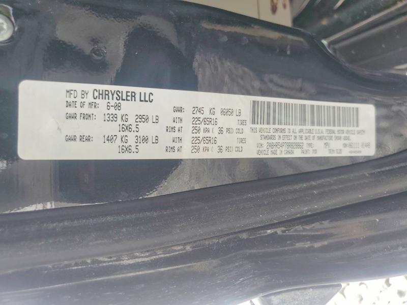 Aukcja sprzedaży 2008 Chrysler Town & Country, vin: 2A8HR54P78R828862, numer aukcji: 60803066