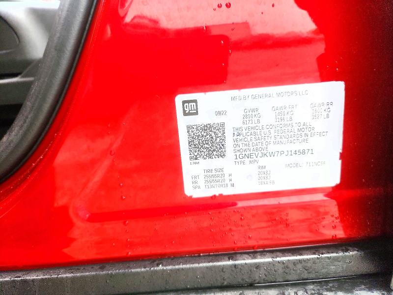 Aukcja sprzedaży 2023 Chevrolet Traverse, vin: 1GNEVJKW7PJ145871, numer aukcji: 62873826