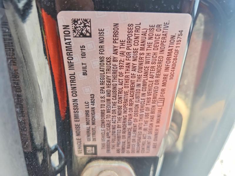 2016 Chevrolet Silverado მანქანა იყიდება აუქციონზე, vin: 1GC4K0C84GF115754, აუქციონის ნომერი: 59083716