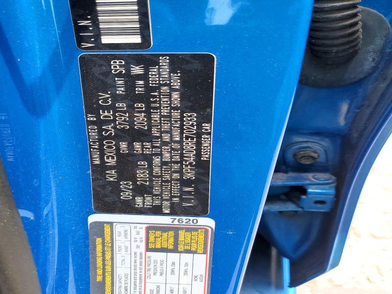 61362406 :رقم المزاد ، 3KPF54AD8RE702933 vin ، 2024 Kia Forte مزاد بيع