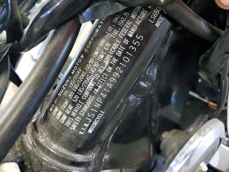 58938156 :رقم المزاد ، JS1NP41A992101355 vin ، 2009 Suzuki Ls650 مزاد بيع